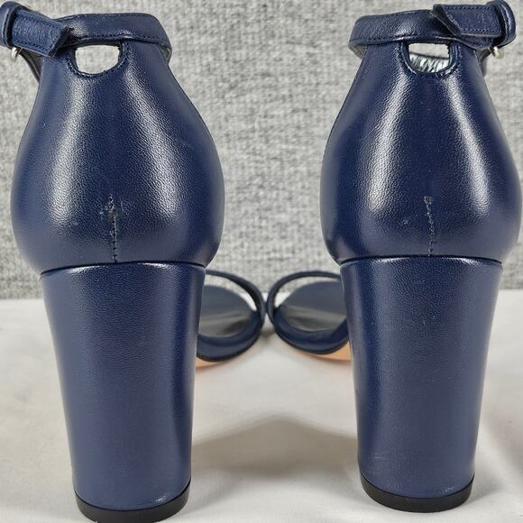 STUART WEITZMAN NEARLYNUDE ANKLE STRAP SANDALS NICE BLUE - SIZE 6.5 - G242246 - Picture 5 of 10